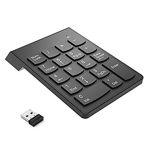 Storin Wireless Numeric Keypad, 2.4G -18-Key USB Silent Financial Numeric Keypad for Laptop Tablet Desktop PC Computer price in India.
