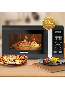 Microwave Oven, Digital Touch Control, Child Safety-Lock, 10/11 Power Levels And 6 Auto Menus, Cooking End Signal, Touch Control Panel, Convenient Pull Hand Door 20 L 700 W NM02010DBX Black