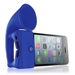 GeekGoodies Silicon Horn Stand Speaker for Apple iPhone (Blue) price in India.