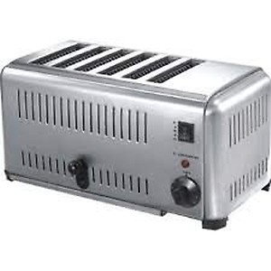 FROTH & FLAVOR Stainless Steel Heavy-duty Commercial Bread Pop Up 6 Slice Toaster 3 Year Warranty price in India.