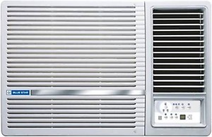 Blue Star 1 Ton 2 Star Fixed Speed Window AC (Copper, Turbo Cool, Humidity Control, Fan Modes-Auto/High/Medium/Low, Hydrophilic Blue Fins, Dust Filters, Self-Diagnosis, 2023 Model, WFA212LN, White) price in India.