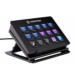 Elgato Stream Deck - Tactile Control Interface, 15 Customizable LCD Keys, Trigger Actions in apps, OBS, Twitch, YouTube and More, Detachable USB-C, Windows 10, macOS 10.13 price in India.