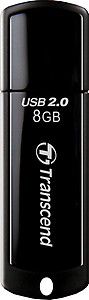 Transcend JetFlash 350 8 GB USB 2.0 Pen Drive - Black - 1 Pack price in India.