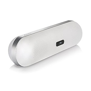 iQualTech Pill-Shaped Design Wireless Hands-free Bluetooth Speaker with Mic and NFC (White,2x5W) price in India.