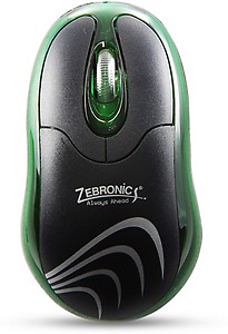 Zebronics Petal Wired Optical Mouse (USB, Green) price in India.
