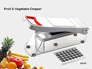 Fruit and Vegetable Chopper and Dicer with 2 Blades price in India.