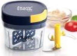 Ethical Plastic 2 in 1 Premium Vegetable & Dry Fruits Handy Chopper 650ML with Whisker & 3 Blades ( Blue) price in India.
