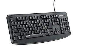 Rapoo Wired Keyboard (Black) price in India.