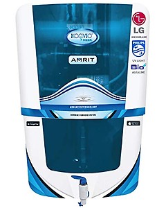 Konvio Neer Amrit RO+UV+UF+TDS Adjuster Water Purifier with High 3000 TDS Membrane (Blue) price in India.