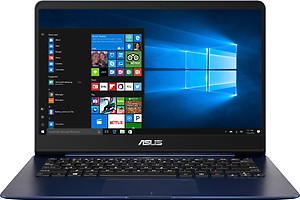 ASUS ZenBook UX430UN-GV020T (Core i7 (8th Gen)/8 GB/512GB SSD/14&quot; IPS+FHD/Win 10/2GB MX150 DDR5 Graphic) (Blue) price in India.