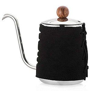 ELECTROPRIME 500ML Stainless Steel Coffee Drip Kettle No Handle Anti-Hot Hanging Ear Goo O2X5 price in India.