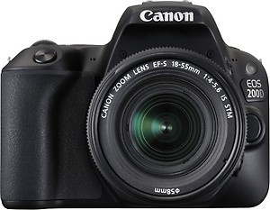 Canon EOS 200D Kit (EF-S18-55 IS STM & EF-S55-250 IS STM) 24.2 MP DSLR Camera (Black) + Motorola BT Headset Moto Escape Worth Rs. 6499 price in India.