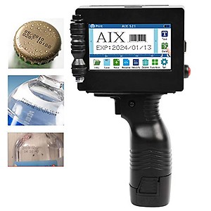 AIX7 Portable Handheld Printer Labeler, Intelligent Coding Machine for Label,Trademark, Logo, Graphic, Date Coder, Label, QR Code Print with 4.3 Inch Touch (Support 20 Languages), S2021 price in India.