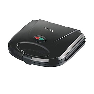 BALTRA super 750-Watt Sandwich Toaster With Fixed Non Stick Grilled Plates, Black price in India.