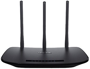 TP-LINK TL-WR940N Wireless N300 Home Router 300Mpbs 3 External Antennas IP QoS WPS Button price in India.