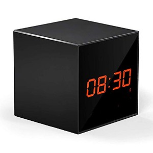 AGPtek for Jasoos Imported from Taiwan SL01 WiFi Enabled Clock with Hidden Camera & SD Card Slot for All Phones (Black) price in India.
