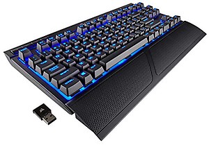 Corsair K63 Wireless Mechanical Gaming Keyboard, Backlit Blue Led, Cherry Mx Red - Quiet & Linear price in India.