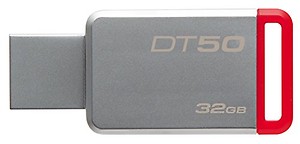 KINGSTON USB 3.0 Data Traveler 50- 32 GB Pen Drive  (Grey) price in India.