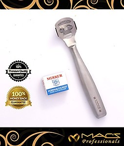 MACS Professional Corn and Callus Shaver / Hard Skin Remover / Corn and Callus Shaver with Stainless Steel Handle With 10 Extra Free Blades - Best Quality 602-1 price in India.