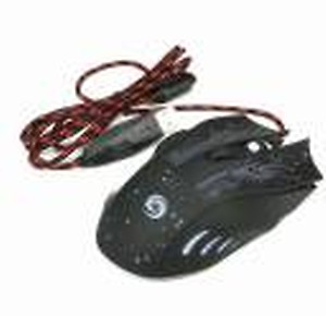 curve creation Lighting 6 Buttons 1600 dpi Video Gamer Pro Multi Led Wired Optical Gaming Mouse  (USB 2.0, Black) price in India.