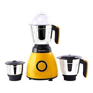 Wonderchef Vesper Yellow Mixer Grinder 600 Watts in Yellow price in India.