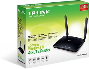 TP-Link TL-MR6400 300 Mbps 4G Router  (Black, Single Band) price in India.