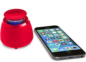 Wireless Bluetooth Speaker- StrongVolt POP360 Hands Free Bluetooth Speaker With 360 Degree Sound - For iPhone and all other Smart Phones Tablets and Computers (Rockin' Red) price in India.