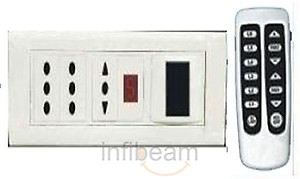 APEX Remote Controlled Switch Board for 6 Lights & 1 Fan with Display with Timer price in India.
