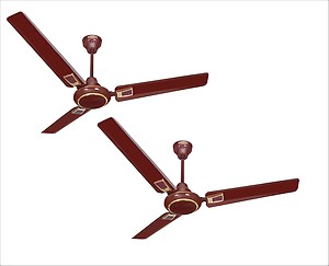ACTIVA 48 Galaxy Deco 5 Star Ceiling Fan Brown - Pack Of Two price in India.