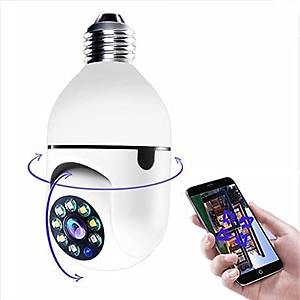 SIOVS Ptz WiFi Outdoor Wireless Bulb Camera 1080P with Color Night Vision Recording price in India.