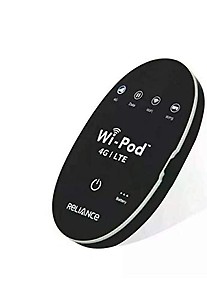 Reilance Router Hotspot 4G LTE 850/1800 / 2300 Mhz Gsm 150 Mbps , Single_band, WiFi Users Dongle datacard modem Wifi Hotspot Router (Black) price in India.