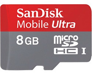 SanDisk Ultra 8 GB MicroSD Card Class 6 30 MB/s Memory Card  (With Adapter) price in India.