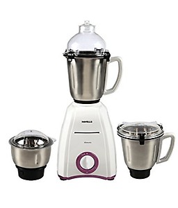 Havells Momenta Mixer Grinder with Stainless Steel Blades, 600W (White) price in India.