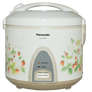 Panasonic sr-ka18a(r) Electric Rice Cooker  (1.8 L, White) price in India.