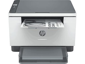 HP Laserjet MFP M233dw Printer, Wireless, Print, Copy, Scan, Hi-Speed USB 2.0, Ethernet, Bluetooth LE, Up to 30 ppm, 150-sheet Input Tray, Auto Duplex Printing, Black and White, 6GX04A price in India.