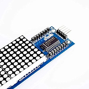 SDT MAX7219 Dot Led Matrix Module 4 In 1 Display with 5P Line Module For Arduino Micro-controller price in India.