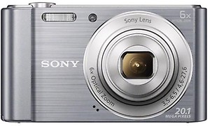SONY CyberShot DSC-W810(20.1 MP, 6 Optical Zoom, 12x Digital Zoom, Silver) price in India.