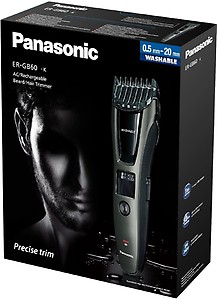Panasonic AC Rechargeable Beard/Hair ER-GB60-K Trimmer For Men