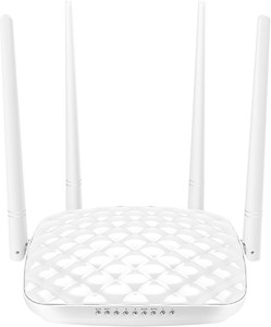 TENDA High Power Wireless Router, with 4 fixed 5dbi antenna , 3LAN ,1WAN Port TE-FH456 300 Mbps Wireless Router(White, Single Band) price in India.