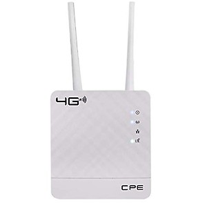 Maizic Smarthome 4G LTE CPE WiFi simcard Router with LAN Port Double 3Db Antena 2G/3G/4G Smicard Support price in India.