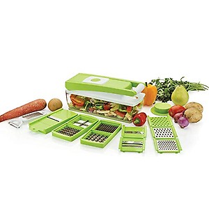 SStore Multi-Purpose Plastic Vegetable and Fruit Chopper Cutter Grater Slicer Chipser and Dicer for Kitchen price in India.