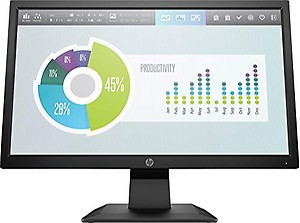 HP Moniter P204V 19.5"/49.5 cm LCD HD+ (1600 x 900 Pixels @ 60 Hz) 1 HDMI 1.4 (with HDCP Support); 1 VGA, Black price in India.