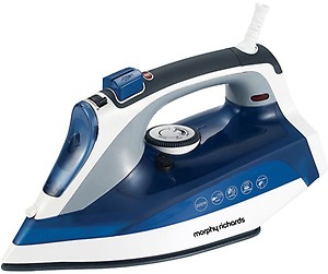 Morphy Richards Super Glide 2000 Watts Steam Iron With Steam Burst, Vertical And Horizontal Ironing, Ceramic Coated Soleplate, Blue price in India.