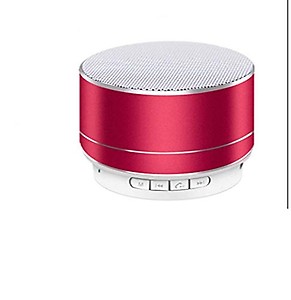 JOKIN Bluetooth Speaker P10 Wireless Speaker with Mic 3W Super Mini Metal Aluminium Alloy Portable with Mic (Red Color) price in India.