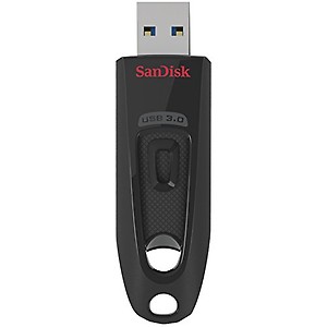 Sandisk Ultra USB flash drive, 64 GB, Black (SDCZ48-064G-A46) price in India.