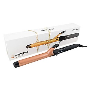Alan Truman Hair Curler for Women with Gold Ceramic Coated Barrel for Long-Lasting Natural Looking Curls with Real Heat from 130°C – 210°C Gives Salon Like Hair Styling at Home, 25mm. price in India.