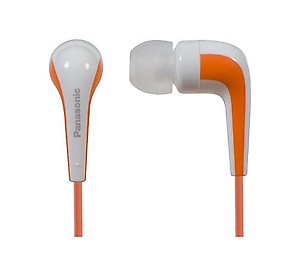Panasonic RP-HJE140E-D in-Ear Headphone (White/Orange) price in India.