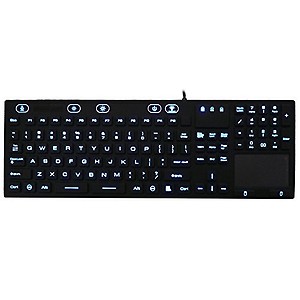 Industrial Silicone Full Size LED Backlit Keyboard JH-IKB110BL with IP68 price in India.
