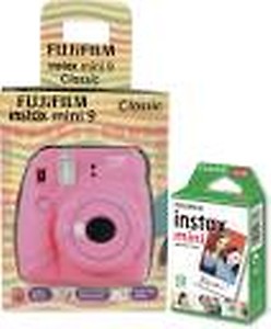 FUJIFILM Instax Mini Camera Mini 9 Classic Smokey white Instant Camera(White) price in India.
