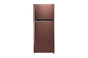 LG 437 L Frost Free Double Door 3 Star Convertible Refrigerator  (Amber Steel, GL-T432FASN) price in India.